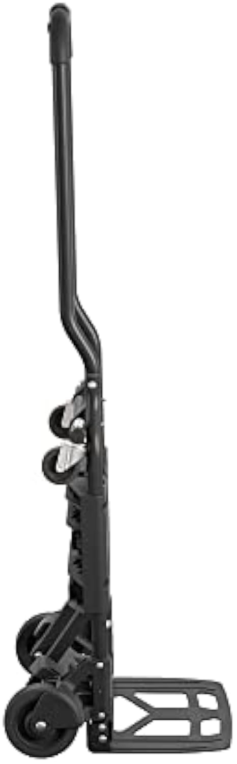 Cosco Shifter Folding Hand Truck/Cart - Heavy Duty Steel Frame, 300lbs Capacity, Black